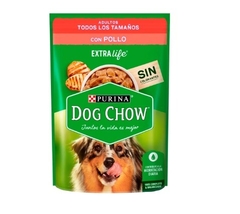 DOG CHOW - Adult todos los tamaños / Sabor pollo - 12 x 100 gr