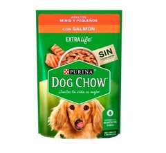 DOG CHOW - Adult minis y pequeños / con salmón - 12 x 100 gr