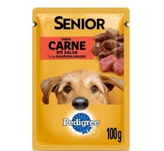 PEDIGREE - Senior En Salsa Sabor Carne - 12 X 100 gr