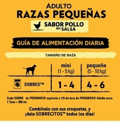 PEDIGREE - Adulto razas pequeñas Salsa Sabor Carne - 12 X 100 gr en internet