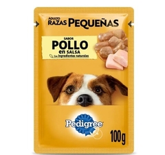 PEDIGREE - Adulto razas pequeñas Salsa Sabor Pollo - 12 X 100 gr