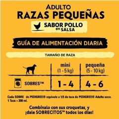 PEDIGREE - Adulto razas pequeñas Salsa Sabor Pollo - 12 X 100 gr en internet