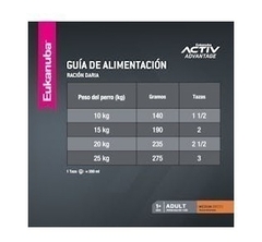 EUKANUBA - Adult Medium Breed - 15 Kg. en internet