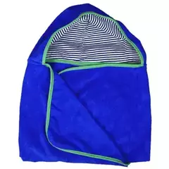 Toalha com capuz azul royal Ecokids Place