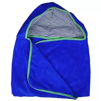 Toalha com capuz azul royal Ecokids Place