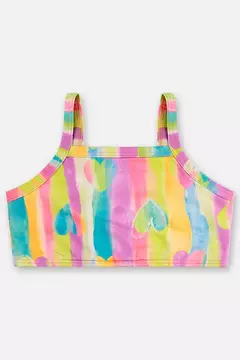 Biquíni Up Baby em malha sublimada FPS+50 cores coração na internet