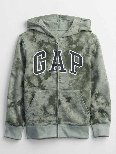Jaqueta em moletom flanelado camuflado original Gap