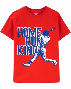 Blusa Carters vermelha Basebal