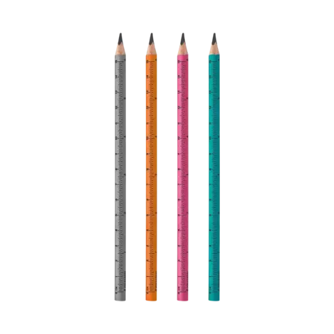 Lapis grafite Bazze HB regua triangular