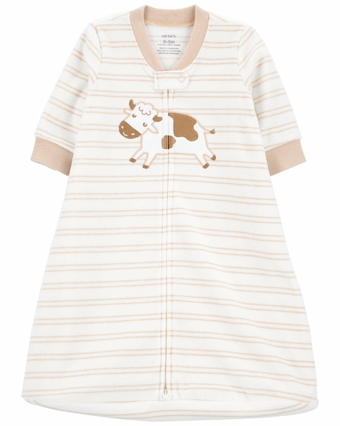 Saco de dormir carters com ziper fleece vaquinha