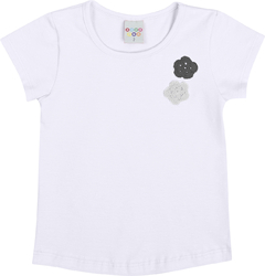 Blusa Have Fun Flor de croche branco - comprar online