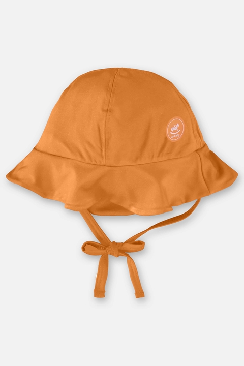 Chapeu com proteção UV 50 laranja Up Baby