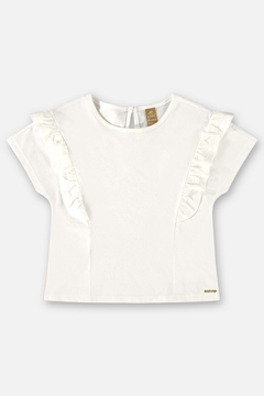 Blusa manga curta natural Up Baby