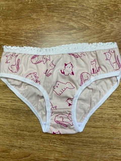 Kit 3 calcinhas gatinha/coelho/flor-Have Fun na internet