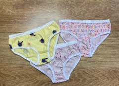 Kit 3 calcinhas gatinha/coelho/flor-Have Fun - loja online