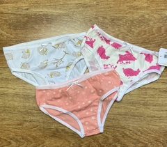 Kit 3 calcinhas ouriço/coelho/estrela-Have Fun - comprar online