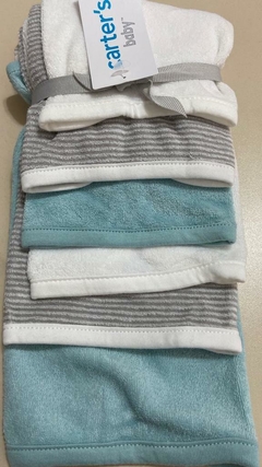 Kit paninhos de boca carters azul cinza na internet