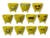VASO CACHEPOT DECORAÇÃO EMOJI EMOTICON TRIPE COLEÇÃO 11UN
