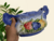 FLOREIRA CERÂMICA ESMALTADA DECORADA ESTILO RETRO VITORIANA - comprar online