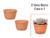 VASO BARRO CERÂMICO CUIA N.1 P/SUCULENTAS CACTOS Kit 2un.