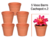5 VASO BARRO CERÂMICO CACHEPOT N.2 JARDIM E FLORES
