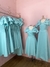 Vestido fiorela verde acqua midi- pronta entrega na internet