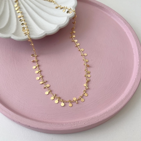 Choker mini medalhas - Dourado