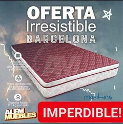 COLCHON DE 2 PLAZAS (1,30X1,90) MAXIKING BARCELONA - comprar online