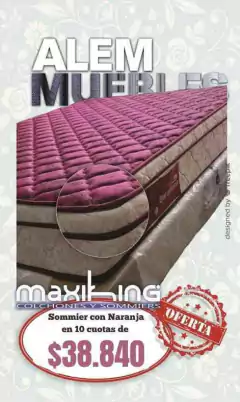 SUPER OFERTA CON TARJ.NARANJA!! (SOMMIER DE MAXIKING BARCELONA DE 2 PLAZAS)