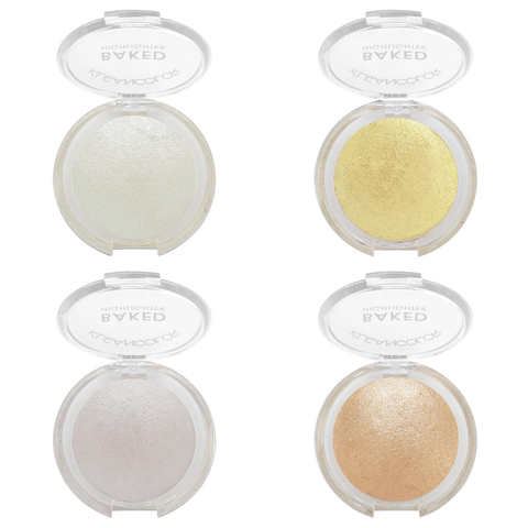 Gama de 4 Iluminadores Baked Highlighter Kleancolor BH2866
