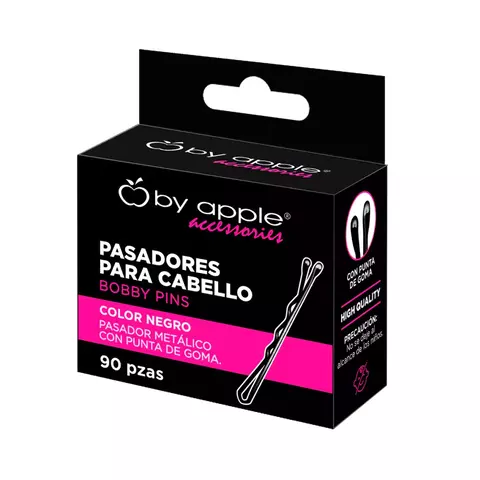 Pasador para Cabello By Apple 90pz - (Paquete de 12 Cajitas)