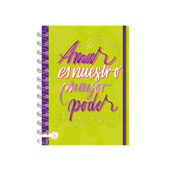 CUADERNO A5 15X21 RAYADO MC - AMAR [1012O] - comprar online