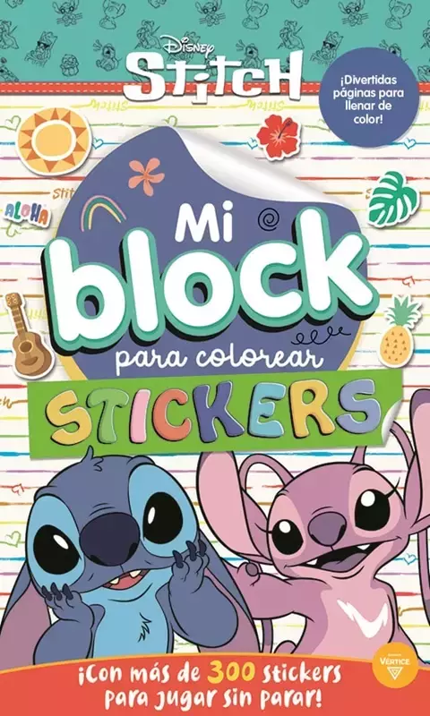 MI BLOCK PARA COLOREAR CON STICKERS - STITCH [VE6198] - comprar online
