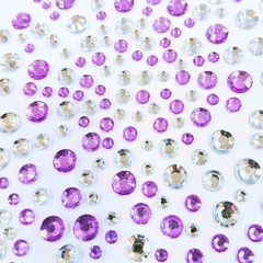 Imagen de STICKER PIEDRAS C/BRILLO VARIOS TAMAÑOS Y COLORES [27341]
