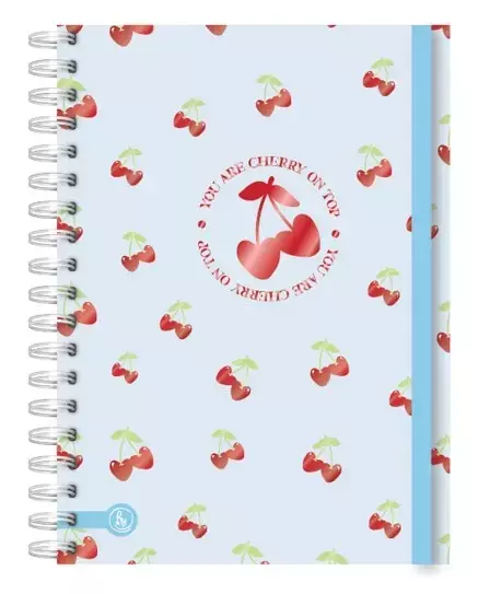 CUADERNO A5 15X21 LISO MIX - CHERRY [1071K]
