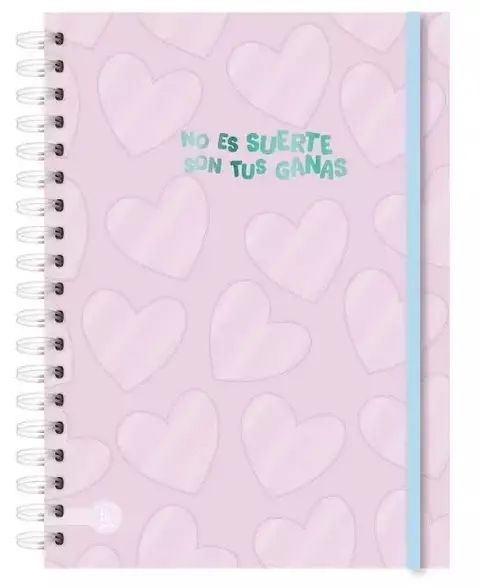 CUADERNO A5 15X21 RAYADO PASTEL - SUERTE [1100D]