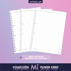 REPUESTO Rayado x 80 hojas de 90g.Pack x 8 unid.