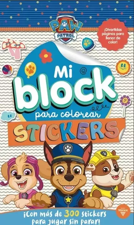 MI BLOCK PARA COLOREAR CON STICKERS - PAW PATROL [VE6192] - comprar online