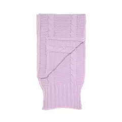 Imagen de BUFANDA TEJIDA DE OCHOS - NEGRO, BLANCO, LILA, BEIGE [BU0042Z]