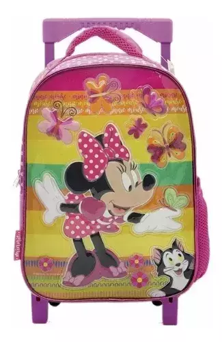 MOCHILA CON CARRO MINNIE 12" [KM017] - comprar online