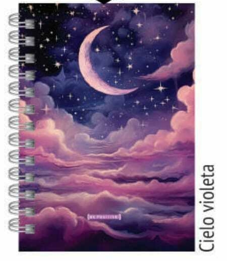 CUADERNO A5 TAPA DURA 100 HS BP CIELO VIOLETA [BP749]