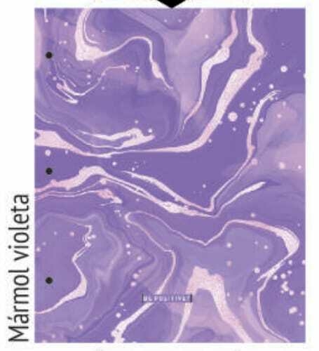 CARPETA 2 TAPAS NRO 3 MARMOL VIOLETA [BP130]