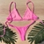 Biquíni Basic Rosa Candy Microcanelado - comprar online