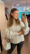 Blusa Ponto Bolha Mavi