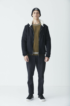 CAMPERA SHERPA ZIP HOODIE NEGRA - PENGUIN - comprar online