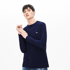 Remera Mangas Largas Lisa Azul Marino - Lacoste en internet