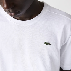 Remera Mangas Cortas Sport Lisa Blanca - Lacoste