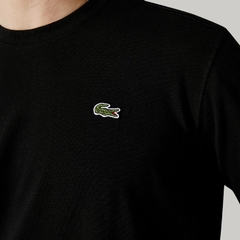 Remera Mangas Cortas Sport Lisa Negra - Lacoste en internet