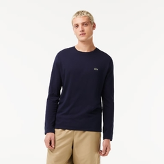 Remera Mangas Largas Lisa Azul Marino - Lacoste