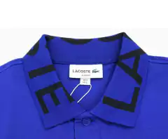 Chomba Polos Cuello Estampado Azul - Lacoste - comprar online